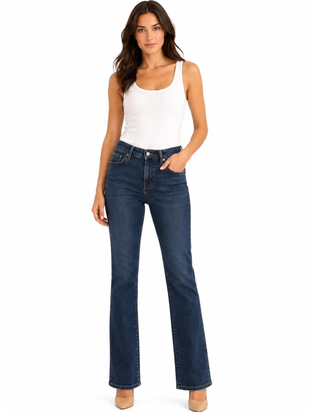 Lauren Ralph Lauren Straight Leg Dark Wash Jeans — Size 2
